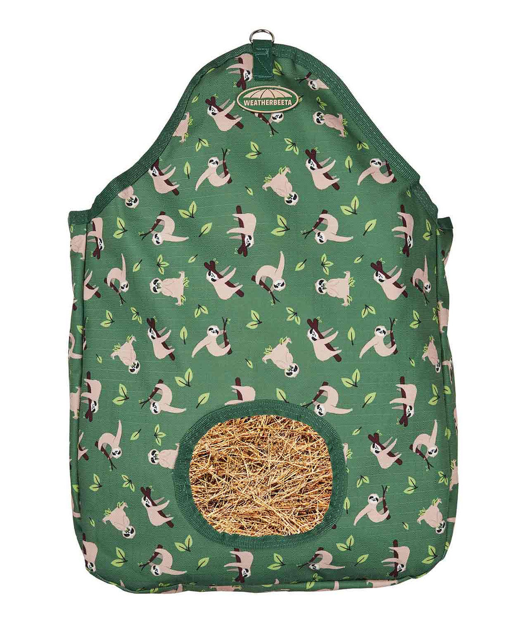 Sloth print hay bag.