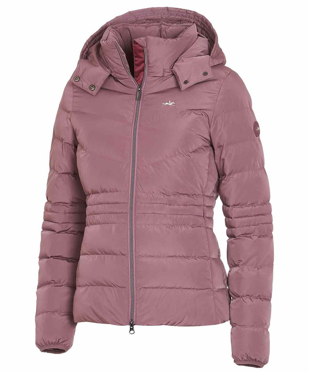 Schockemohle Sports Frances Ladies Quilted Jacket in Rose Taupe.